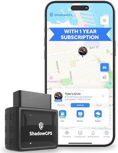 Real-Time OBD2 GPS Car Tracker – $12/Month with 1 Prepaid Year – Plug & Play Device for Families, Teens & Businesses with Trip History, Driving Alerts & GeoFence – Accurate, Easy Setup