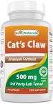 Best Naturals Cat's Claw Capsule, 500 mg, 240 Count