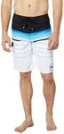 O'NEILL Men's 21" Camo Boardshorts - Water Resistant Swim Trunks for Men with Quick Dry Stretch Fabric and Pockets, White 2 | Santa Cruz Printed 2.0, 30