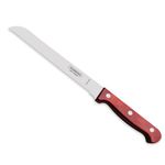 TRAMONTINA Polywood Stainless Steel Bread Knife/Chaku,17.7cm/7" | Wavy/Serrated Edge Knife | Treated Brazilian Polywood Handle | Impact Resistant | Heat Resistant |Dishwasher Safe | 5 Year Warranty*