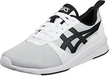 Asics Lyte-Jogger Running Shoes, Men, Men, hn7z2 0190, White/Grey/Black, 40.5