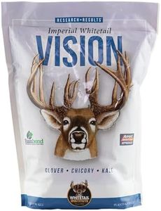Whitetail Institute Vision Deer Food Plot Seed for Fall Planting, Perennial Blend of Clover, Chicory and Kale to Attract and Hold Deer, Heat, Cold and Drought Tolerant, 4 lbs (.5 Acres)