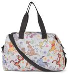 Disney Tote Duffel Bag Mickey Mouse Friends All Over Print Weekender Travel, Winnie the Pooh Friends, Pocket