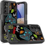 Candykisscase Case for Samsung Galaxy A14 5G, Shock-Absorption Hard PC and Inner Silicone Hybrid Dual Layer Armor Defender Case for Samsung Galaxy A14 5G (Gaming Controller)