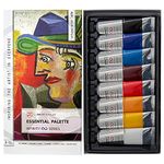 Professional Oil Paint Set for Artists - 8 x 50ml Large Tubes - Non-Toxic Artist Oil Paints. Highly Pigmented, Lightfast Oil Colour Paints, Creamy Texture - Essential Palette by ZenART