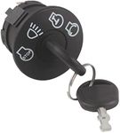 Ignition Switch with Key 7 Terminals Replacement for Hus-qvarna Crafts-Man John De-ere MT-D Murray Riding Lawn Mower 175566 175442 163968 532175566 925-1741 GY20074 94762 Black