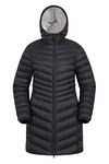 Mountain Warehouse Florence Womens Fur Lined Padded Jacket - Thermal Tested -40°C with Microfibre Insulation - Best for Autumn, Winter, Outdoors, Travelling & Hiking Jet Black 8