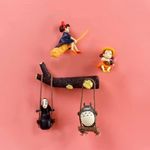 Boenjoy Gifts - Totoro Magnets Action Figures | Spooky Fridge Magnets (Set of 5) | 5.5-7cms | Kiki;NoFace man;cutest Totoro;hollow branch;Little girl Mei | Room Garden | Cake Toppers | Set of 5 magnet