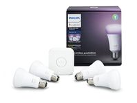 Hue White & Colour Ambiance A19 4 Pack Starter Kit (Compatible with Amazon Alexa, Apple Home Kit and Google Assistant)