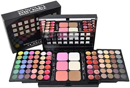 Palette Ombretti, FantasyDay 78 Colori Waterproof Neutri Caldi Tavolozza di Trucco Occhi Opaco e Luccicante in Polvere Set Eyeshadow Palette Set di Trucchi #1 - Natale Regalo Surprise Makeup Gift Set