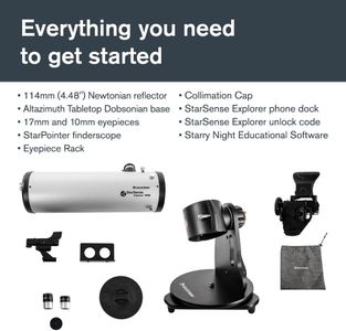 Celestron StarSense 114mm Dobsonian Telescope – Easy Setup, High Power