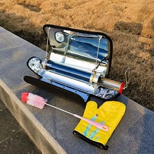 Portable Solar Oven Stove and Solar Powered Camping Grill - Compact Small Solar Cooker and Portable BBQ Grill For Backpacking, Hiking, Travel, RV, and Outdoor Emergency Cooking Gear(Small)