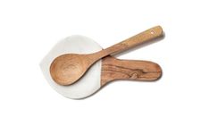 Marble Kitchen Spoon Rest with an Acacia Wooden Serving Spoon. A Great Addition to Your Marble Kitchen Accessories. This Large Cooking Spoon Holder Makes an Elegant Gift for Men and Women.