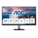 AOC Q32V5CE - 31.5 Inch QHD monitor, 75Hz, VA, 1ms, FreeSync, Speakers , low Blue mode, Flicker free, USB HUB (2560 x 1440 @ 75Hz, 300 cd/m² , HDMI 2.0 / DP 1.2)