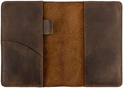 Leather Worx, Notebook Cover for Field Notes (3.5 x 5.5 in. Journal not Included) with Card and Pen Holder, Protective Storage for Notebook, Full Grain Leather, Handmade, Bourbon Brown, Bourbon Brown,