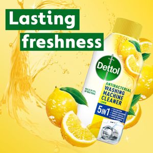 Dettol Washing Machine Cleaner, Lemon 250ml – Odour Removal