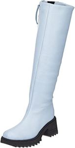 L37 HANDMADE SHOES Women's Just Keep Running Knee High Boot, blue, 8 AU