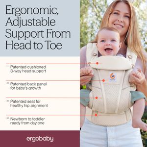 Ergobaby Omni Breeze Baby Carrier – Graphite Grey, Breathable