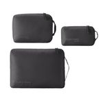 Eagle Creek Pack-It Isolate Cube Set - Convienient Top Handle - Easy Grab Zipper Pull - XS/S/M - 3, Black, Multi