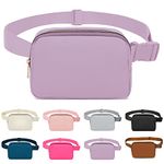 Invool Bum Bag for Women Men, Fanny Pack with Adjustable Straps Crossbody Fashion Waist Pack, Running Belt Bag for Travel Workout Cycling Hiking (Purple)