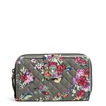 Vera Bradley Women's Cotton Turnlock with RFID Protection Wallet, Hope Blooms - Recycled Cotton, One Size