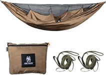 OneTigris KOMPOUND Camping Hammock with Net, Lightweight Portable Hammock with Warm Internal Cover & Tree Friendly Straps for Backpacking, Camping, Hiking, Travel, Beach, Backyard