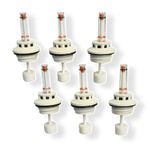Inverter Battery Water Level Float Indicator Cap Set (6PCs) [ ONLY USE Luminous Battery ] (Electrical Learner) Luminous Inverter Battery Water Cap