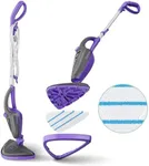 Turonic ST3 10-in-1 Steam Mop - 1500W, 110°C Floor Steamer, 25 Min Runtime, 13oz Tank, 15s Heat-Up, Detachable Handle, Handheld Cleaner for Tile, Grout, Hardwood, Carpet, Lightweight 8.8lb Design