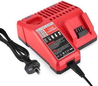 Abatinvo M12 & M18 Rapid Charger, Compatible with Milwaukee 12V-18V XC Lithium-Ion Tools Battery Power Charger 48-59-1812