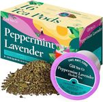 Gya Tea Co Peppermint Lavender Herbal Tea K Cups - Decaf Herbal Tea Pods K Cup Teas - Peppermint Lavender Herbal Tea K Cup Tea Pods 2.0 & 1.0 Tea Gifts for Tea Lovers