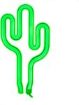 LED Neon Light Sign Wall Light Bar Lamp Home Nursery Room Shop Decor (Green Cactus)
