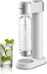 Philips Stainless Sparkling Water Maker Soda Maker Machine for Home Carbonating with BPA free PET 1L Carbonating Bottle, Compatible with Any Screw-in 60L CO2 Exchange Carbonator(NOT Included), White