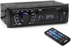 Pyle PLRMR27BTB Bluetooth Marine Receiver Stereo, Hands-Free Calling, Wireless Streaming (Black)