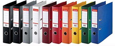 Esselte Ring Binders with Standard Spine, Pack of 10 Assorted Classic, 624177