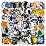 HNTR Sun and Moon Stickers | 50 Astrology Ying Yang Decals