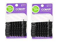 2 Set of 18 Scunci Black Styling Essentials Bobby Pins bundled by Maven Gifts