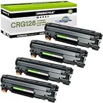 greencycle 4 Pack Compatible Toner Cartridge Replacement for Canon 126 CRG-126 CRG126 3483B001 Black for use in ImageClass LBP6200d, and LBP6230dw Wireless Laser Printers