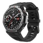 Amazfit T-Rex 3 Smart Watch Outdoor Rugged Military 48mm, GPS, Offline Maps, 27 Days Battery Life, 147 Feet Freediving, 328 Feet Water-Resistance, AI & 170+ Sports Mode, for Android & iPhone, Black