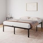 IDEALHOUSE Full Bed Frame with Storage 14 Inch Metal Platform Bed Frame with Steel Slat Support No Box Spring Needed,Mattress Foundation,Easy to Assemble…