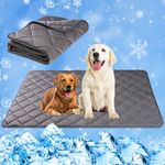 Paw Legend Dog Cooling Mat for Dogs Cat Cooling Pad for Dog Pet Cooling Mat Cooling Blanket Summer Ice Silk Washable Dog Sleeping Pad on Kennel Sofa Bed Floor Car Seats, Large