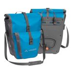 VAUDE Aqua Back Plus bike pannier bag, 2 x rear bike rack bag waterproof, 51 liters total volume, cycling bag rear, easy mounting - Made in Germany