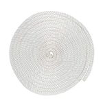 Solid Braid Nylon Rope (1/4 Inch, White, 100 Feet)