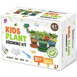 Baking Wizards Kids Garden Plant Growing Set, Personalise & Decorate with A Set Chalk Pens and Labels Plus Fairy, Unicorn, Dinosaur Stickers - Suitable Gift for Boys & Girls Age 4 to 10