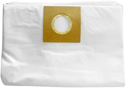 Koblenz 45-1162-00-2 Microfiltration Vacuum Cleaner Bags, Fits 12 to 16 Gallon Poly Tanks, White, 3 Pack, 3 Each