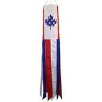 In the Breeze 5114 U.S./Canada Friendship Windsock, 40-Inch