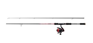 Abu Garcia Fast Attack Spinning Combo, Fishing Rod and Reel Combo, Spinning Combos, Predator Fishing,Pike/Perch/Zander, Unisex, Black/Red, 2.1m | 5-20g