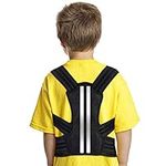 DOACT Back Posture Corrector Brace for Kids Teens, Posture Trainer Spinal Straightener Support for Chest Slouching Hunching with Soft Shoulder Pads Adjustable Elastic Belts for Kyphosis Humpback (L)