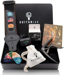 Guitar Lab Guitar Accessories Kit - Strap, Capo, Tuner & Picks Gift Set