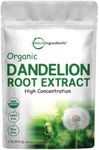 Organic Dandelion Root Tea Powder, 1lb (16oz) | Up to 450 Servings | Pure Dark Roasted Dandelion Root Supplement for Tea | Herbal Extract for Digestion & Immune Support | Caffeine Free, Non-GMO