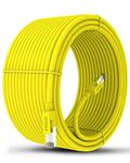 FEDUS Cat6, 80 Meter High Speed 550Mhz / 10 Gigabit Speed Utp Lan, Network Internet Rj45 Cable For Laptop, Personal Computer, Television, Router, Modem - Yellow, 262